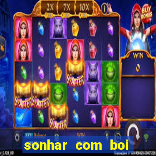 sonhar com boi jogo do bicho